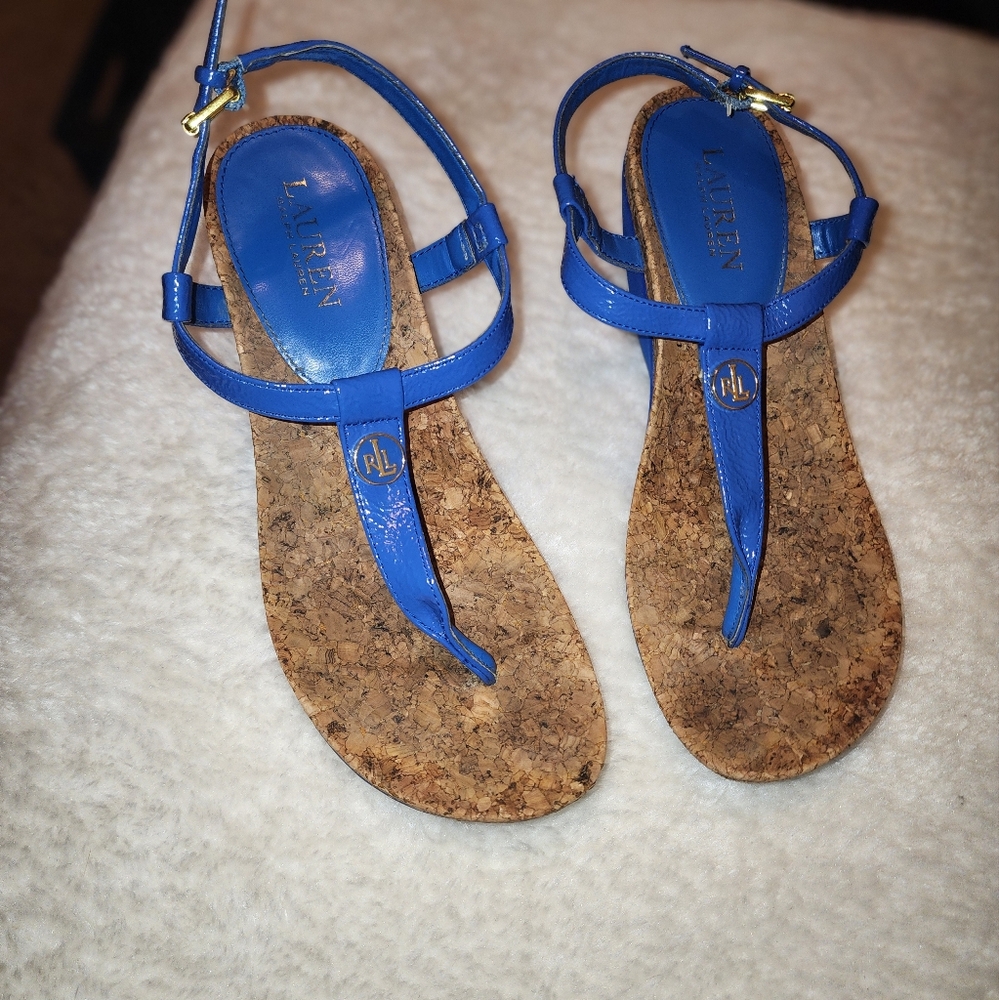 Ralph Lauren Wedge Sandals 8